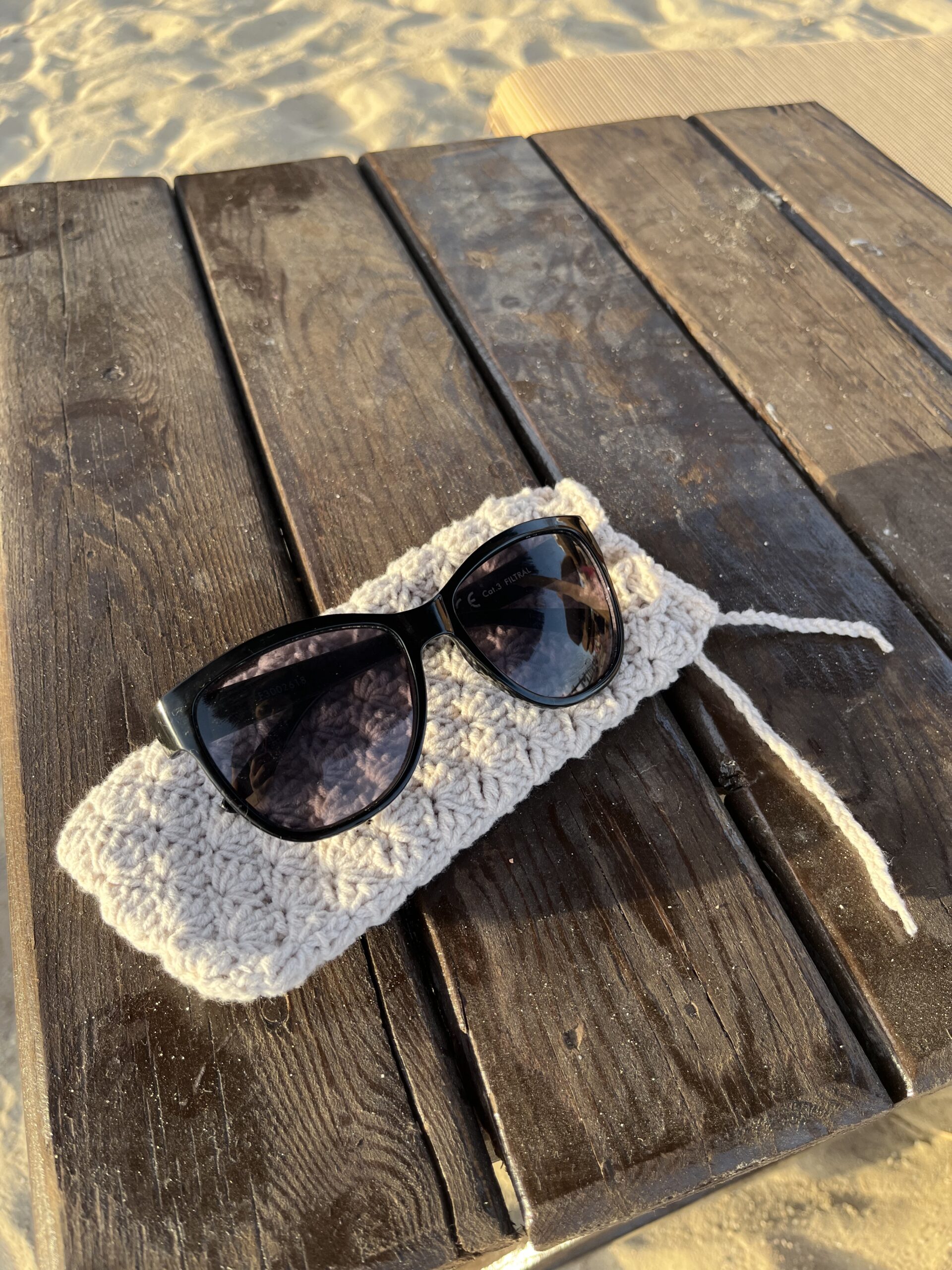 Free Crochet Sunglasses Case Pattern — Easy Shell Stitch Tutorial for Beginners